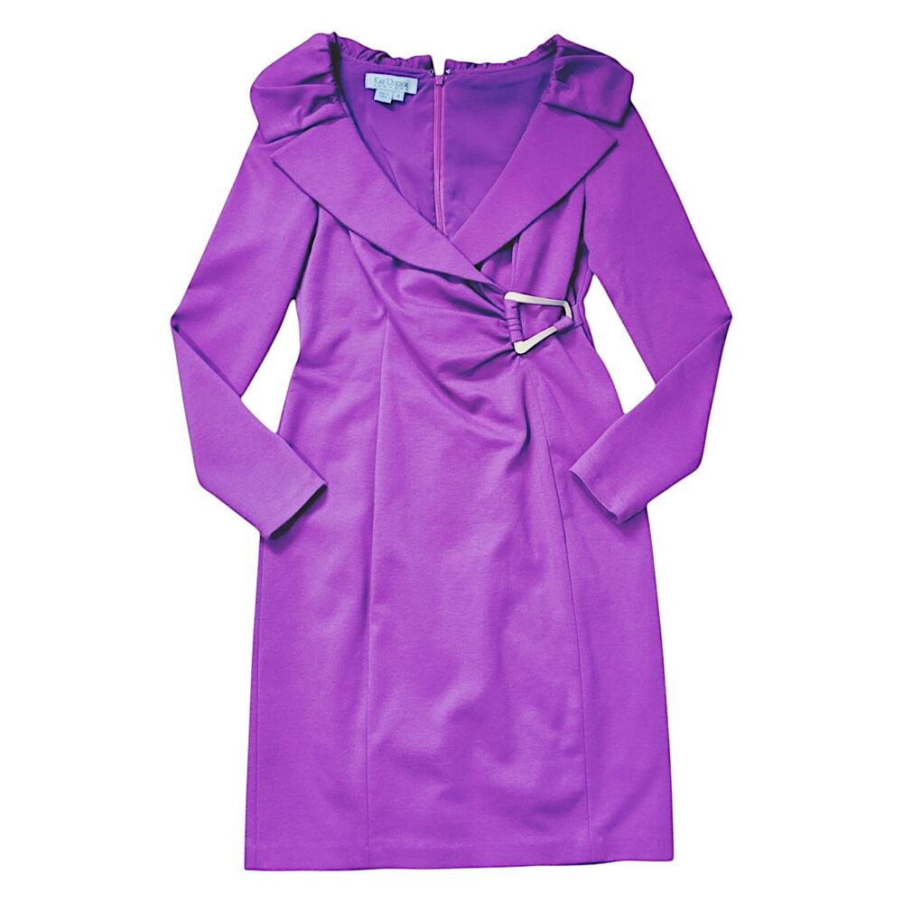 Kai Unger Purple Dress | Size 4 - Picture 1 of 3